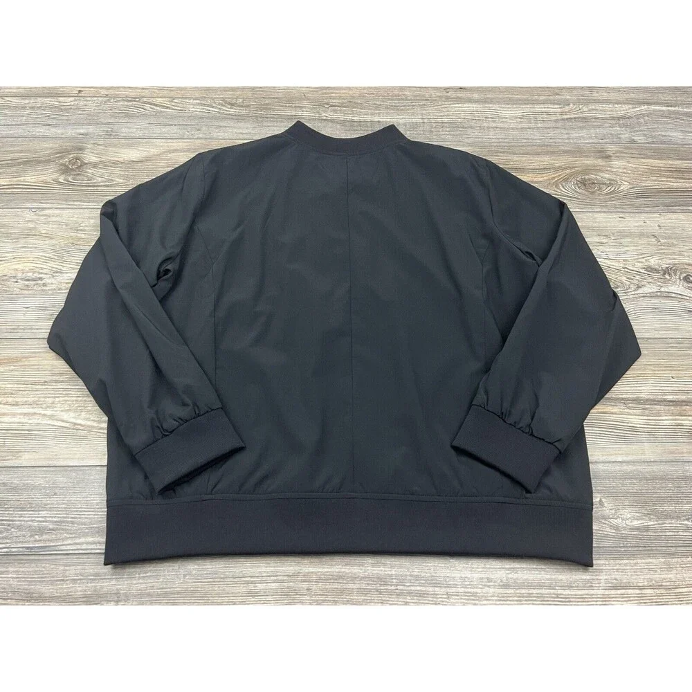 Banana Republic Mens XL Jacket All Day Everyday Black Stretch Preppy Dk Academia